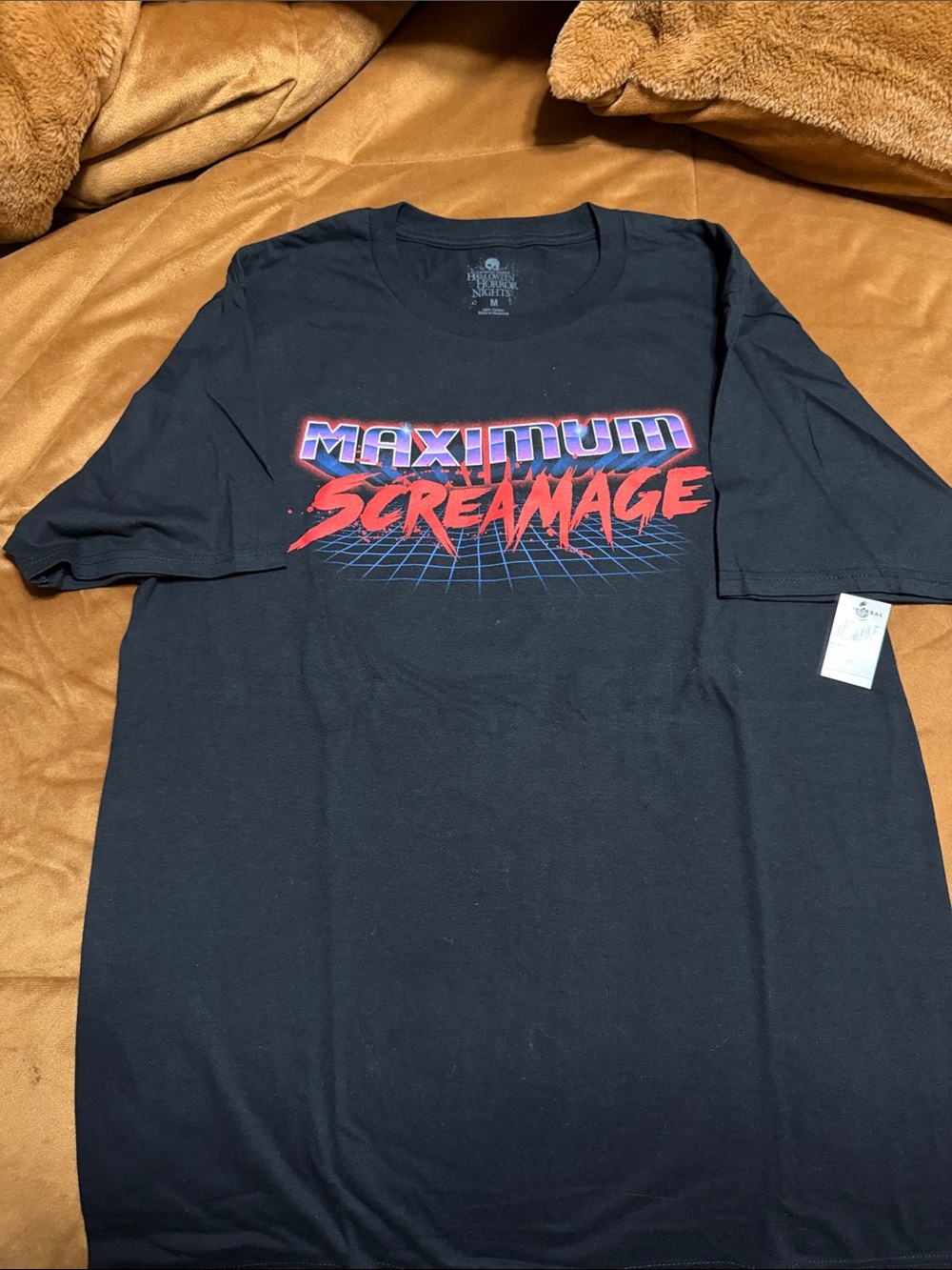 Maximum Screamage Black Graphic Tee - Bold Retro Print